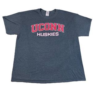 Uconn Huskies Connecticut NCAA Short Sleeve Gildan Ultra Cotton T-Shirt Men's XL